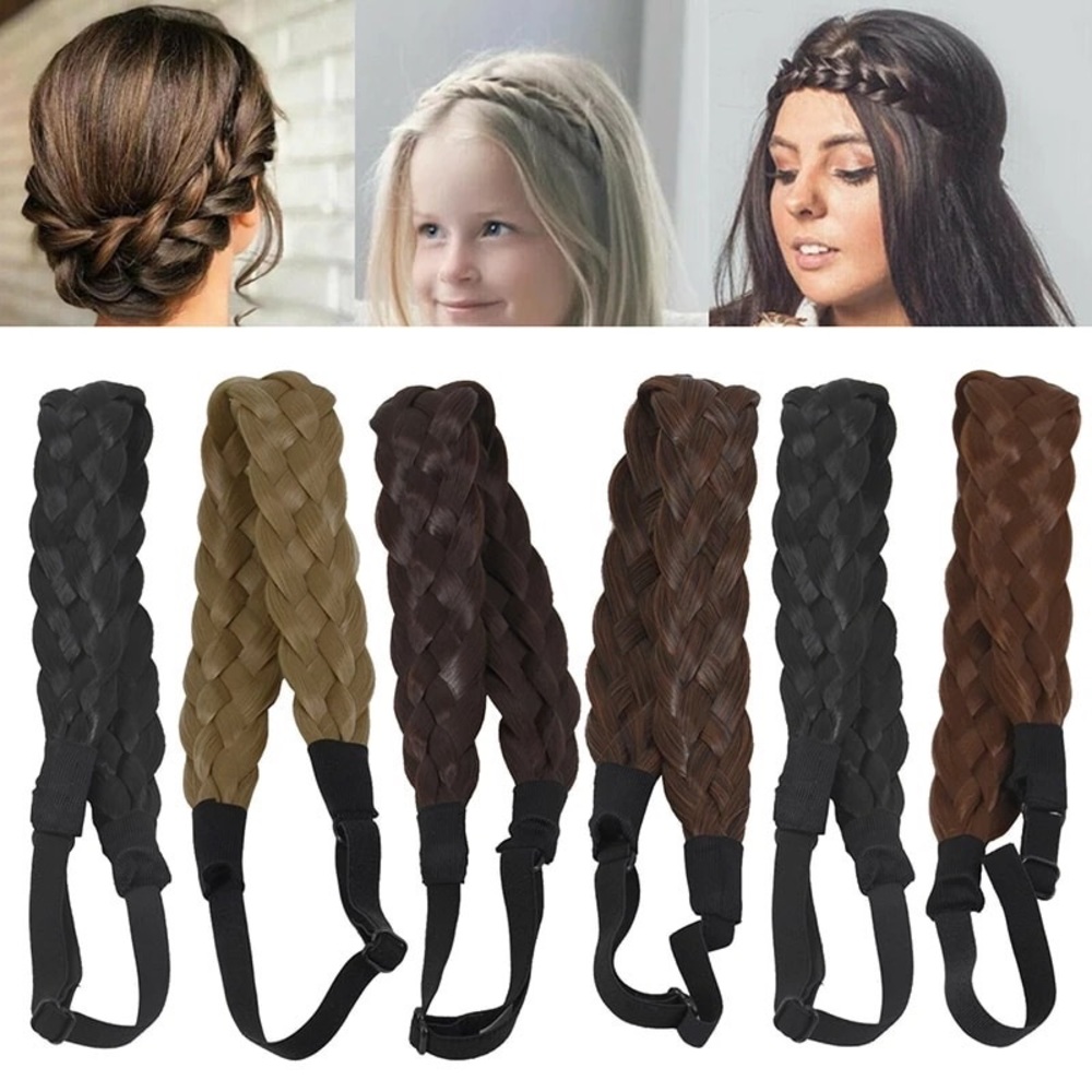 NWT bohemian head band braided hair 4 colors 22-25”circumference head price firm